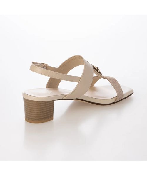 Riz raffinee / リズラフィーネ サンダル | 【3E】スクエアトゥのヒールサンダル | 詳細12