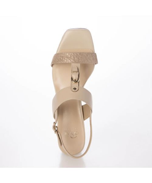 Riz raffinee / リズラフィーネ サンダル | 【3E】スクエアトゥのヒールサンダル | 詳細13