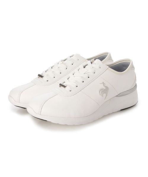 Riz raffinee/リズラフィーネ 【le coq sportif×Riz raffinee】ヒールアップ厚底スニーカー ホワイトカタオシ 225