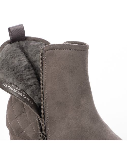 Riz raffinee / リズラフィーネ ブーツ（ショート丈） | ビジュー付きキルティングブーツ | 詳細12