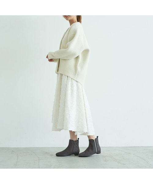 Riz raffinee / リズラフィーネ ブーツ（ショート丈） | ビジュー付きキルティングブーツ | 詳細14