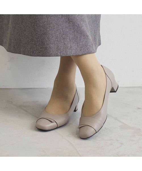 Riz raffinee/リズラフィーネ ローヒールパンプス オーク 240