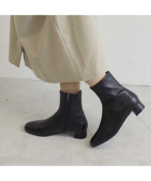Riz raffinee/リズラフィーネ ストレッチショートブーツ ブラック 240 Riz raffinee/リズラフィーネ ストレッチショートブーツ ブラック 240