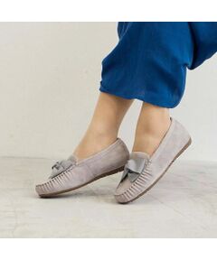 Riz raffinee / リズラフィーネ フラットシューズ | グログランリボンモカシン