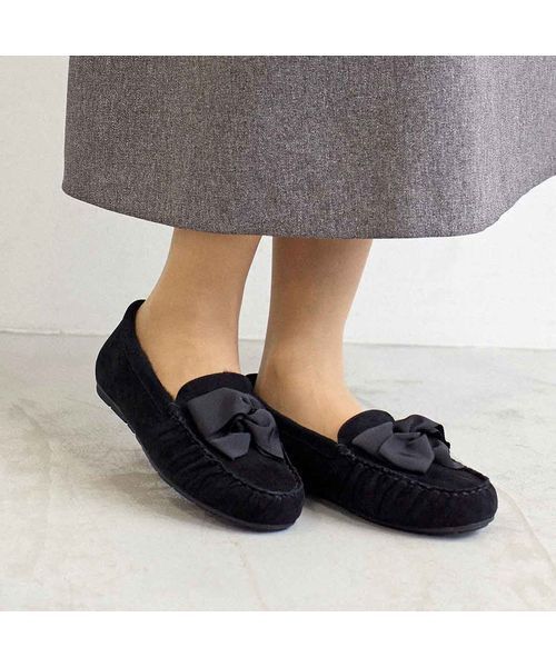 Riz raffinee / リズラフィーネ フラットシューズ | グログランリボンモカシン | 詳細13
