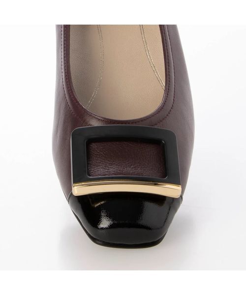 Riz raffinee / リズラフィーネ パンプス | 【３E】エナメルコンビバックルパンプス | 詳細5