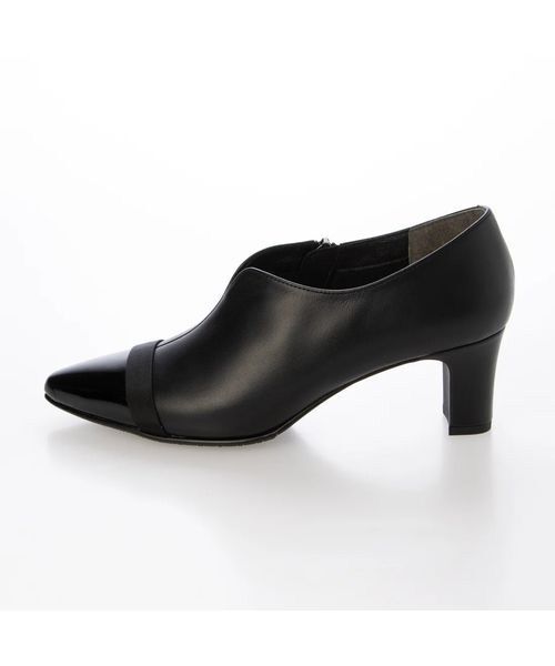 Riz raffinee / リズラフィーネ パンプス | グログラン切り替えブーティー | 詳細1