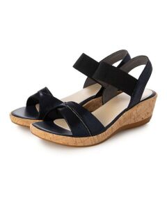 Riz raffinee / リズラフィーネ サンダル | ラインストーン付きウエッジソールサンダル