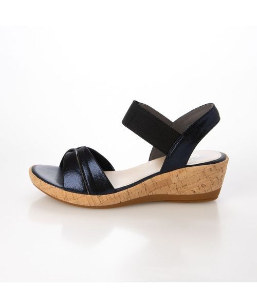 Riz raffinee / リズラフィーネ サンダル | ラインストーン付きウエッジソールサンダル | 詳細1