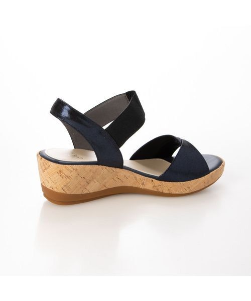 Riz raffinee / リズラフィーネ サンダル | ラインストーン付きウエッジソールサンダル | 詳細2