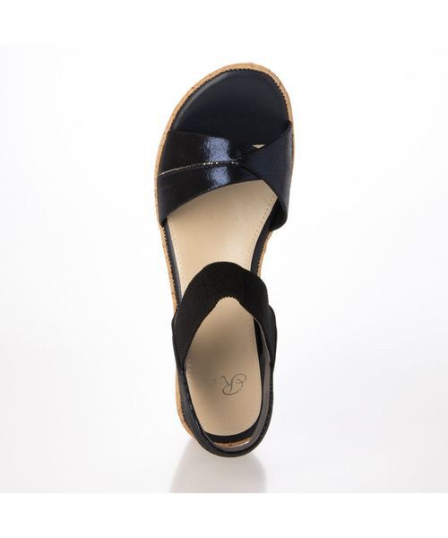 Riz raffinee / リズラフィーネ サンダル | ラインストーン付きウエッジソールサンダル | 詳細3