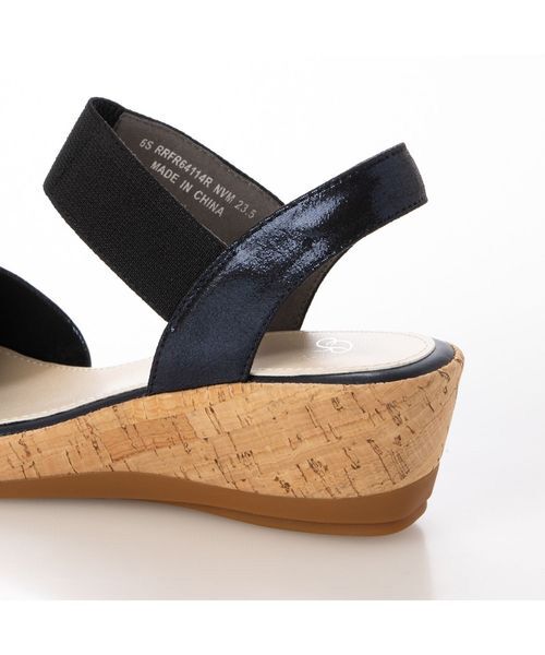 Riz raffinee / リズラフィーネ サンダル | ラインストーン付きウエッジソールサンダル | 詳細5