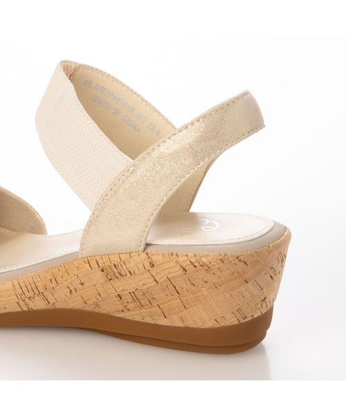 Riz raffinee / リズラフィーネ サンダル | ラインストーン付きウエッジソールサンダル | 詳細10