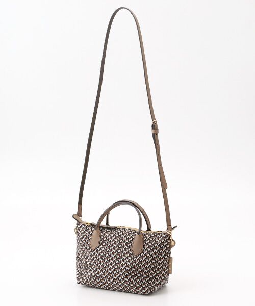 ROBERTA PIERI / ロベルタピエリ ショルダーバッグ | TATAMI【MICRO】サイズ　ミニダッフル2WAYバッグ（LOUNGE TAUPE）