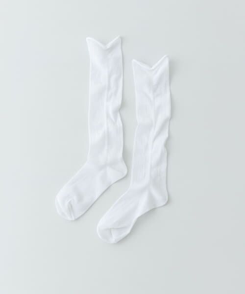 RODE SKO/ロデスコ PIEDI NUDI SHEER TACK SHRINK SOCKS WHITE - RODE SKO/ロデスコ PIEDI NUDI SHEER TACK SHRINK SOCKS WHITE -