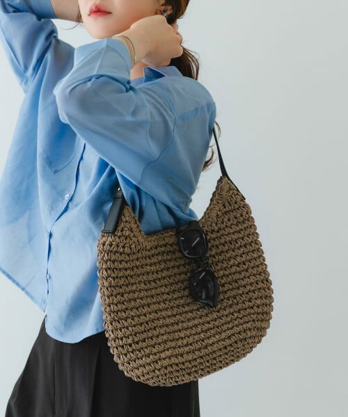BOTTEGA VENETA クロスロード バックル トートバッグ NEW ARRIVAL 】 《 TRIDEEP 》 ニット2wayトートバッグ col