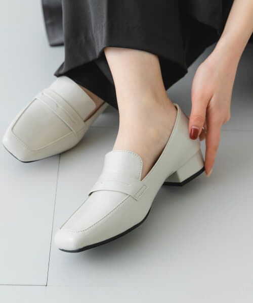 RODE SKO/ロデスコ 『MADE IN JAPAN』3cmヒールローファー LIGHT GRAY 37 RODE SKO/ロデスコ 『MADE IN JAPAN』3cmヒールローファー LIGHT GRAY 37