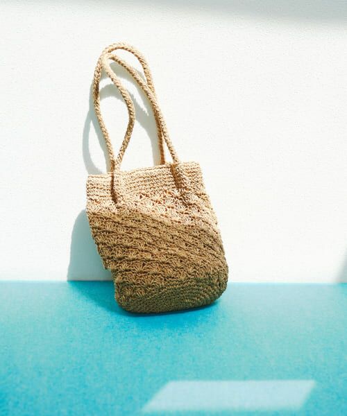 RODE SKO/ロデスコ ペーパーショルダートートバッグ NATURAL one RODE SKO/ロデスコ ペーパーショルダートートバッグ NATURAL one