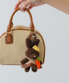 美品 COACHコーチ ミラー バッグチャーム シグネチャー キャンバス ミラー バッグ チャーム シグネチャー キャンバス（キーホルダー
