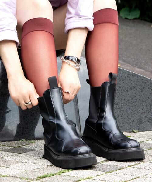 RODE SKO / ロデスコ ソックス | 『着圧』MAEE　コンプレッションシアーソックス | 詳細7