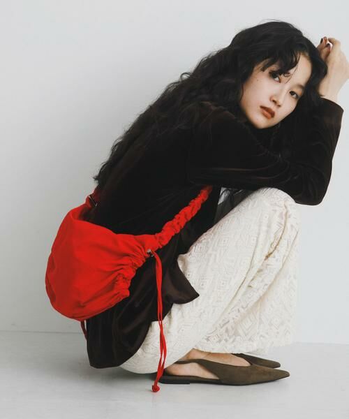 RODE SKO / ロデスコ ショルダーバッグ | hun RODESKO　Gather small（レッド系その他）