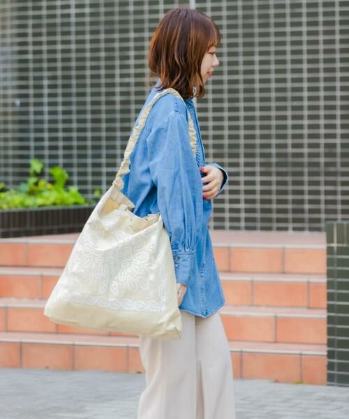 RODE SKO / ロデスコ トートバッグ | リップストップダブルショルダー柄トート | 詳細10