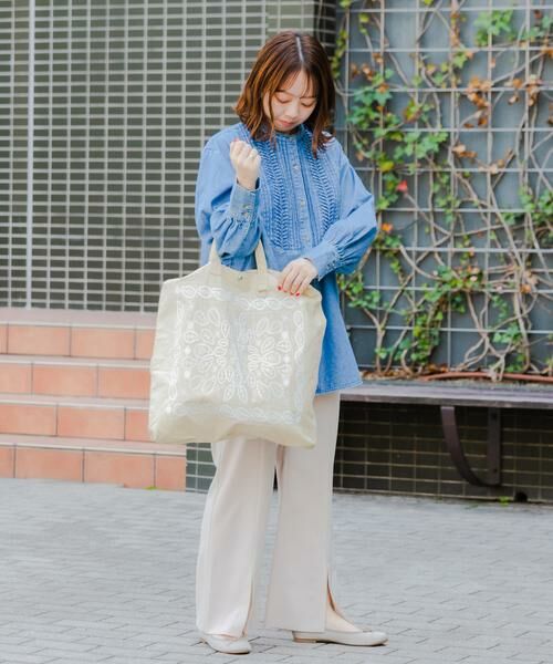 RODE SKO / ロデスコ トートバッグ | リップストップダブルショルダー柄トート | 詳細12