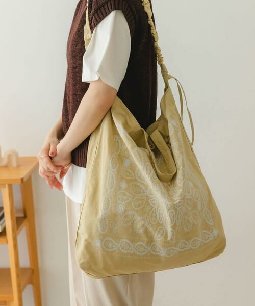 RODE SKO / ロデスコ トートバッグ | リップストップダブルショルダー柄トート | 詳細4