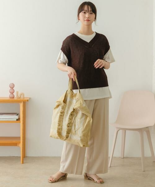 RODE SKO / ロデスコ トートバッグ | リップストップダブルショルダー柄トート | 詳細7