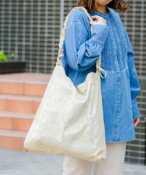 RODE SKO / ロデスコ トートバッグ | リップストップダブルショルダー柄トート | 詳細9