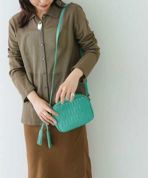 RODE SKO / ロデスコ ショルダーバッグ | タッセル付ステッチショルダーバッグ | 詳細5