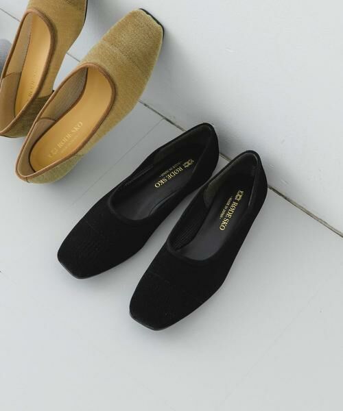 RODE SKO / ロデスコ バレエシューズ | 『MADE IN JAPAN』スクエアベロアメッシュフラット | 詳細16