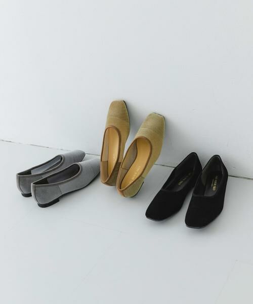 RODE SKO / ロデスコ バレエシューズ | 『MADE IN JAPAN』スクエアベロアメッシュフラット | 詳細18