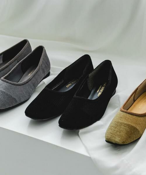 RODE SKO / ロデスコ バレエシューズ | 『MADE IN JAPAN』スクエアベロアメッシュフラット | 詳細2