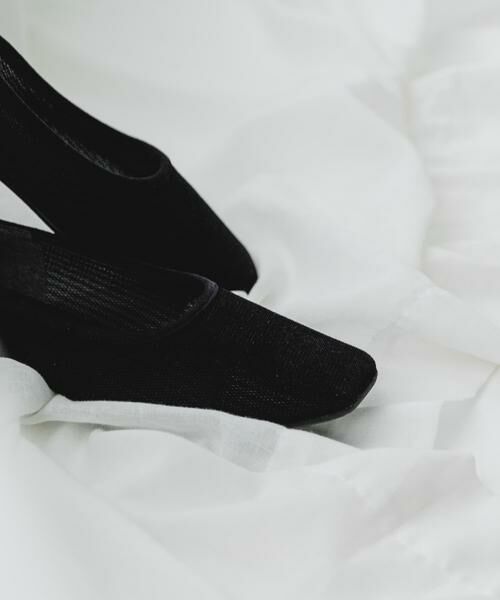 RODE SKO / ロデスコ バレエシューズ | 『MADE IN JAPAN』スクエアベロアメッシュフラット | 詳細3