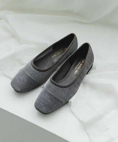 RODE SKO / ロデスコ バレエシューズ | 『MADE IN JAPAN』スクエアベロアメッシュフラット | 詳細24