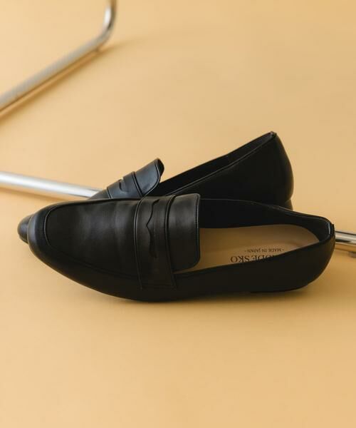 RODE SKO / ロデスコ フラットシューズ | 『MADE IN JAPAN』ソフトコインローファー(ブラック)