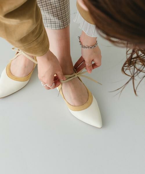 RODE SKO / ロデスコ パンプス | 『MADE IN JAPAN』チャンキーヒールリボンパンプス（イエロー系その他）