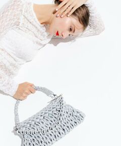 RODE SKO / ロデスコ ハンドバッグ | ボールチェーン付き編み込みバッグ