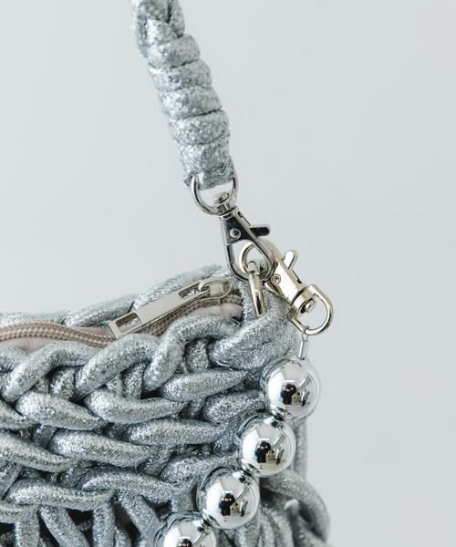 RODE SKO / ロデスコ ハンドバッグ | ボールチェーン付き編み込みバッグ | 詳細21