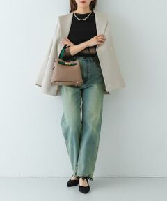 RODE SKO / ロデスコ ハンドバッグ | バイカラーベルトハンドバッグ