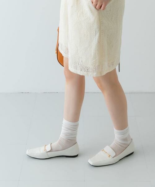 RODE SKO / ロデスコ フラットシューズ | 『MADE IN JAPAN』 スクエアトゥ細ビットローファー | 詳細5