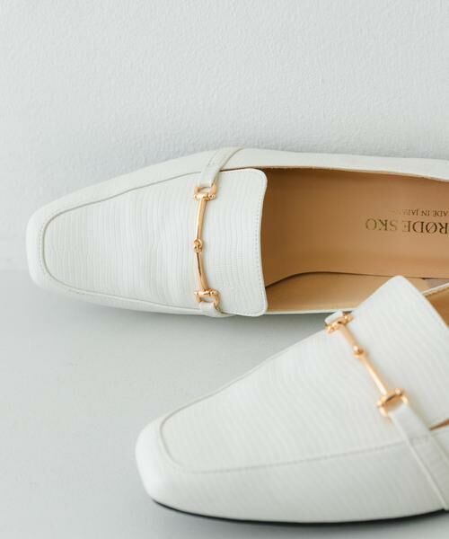 RODE SKO / ロデスコ フラットシューズ | 『MADE IN JAPAN』 スクエアトゥ細ビットローファー | 詳細8