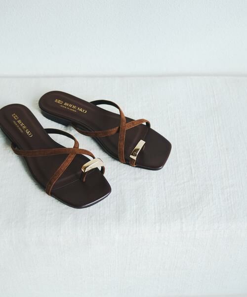 RODE SKO / ロデスコ サンダル | 『MADE IN JAPAN』プチメタルクロスフラットサンダル | 詳細10