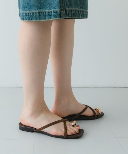 RODE SKO / ロデスコ サンダル | 『MADE IN JAPAN』プチメタルクロスフラットサンダル | 詳細6