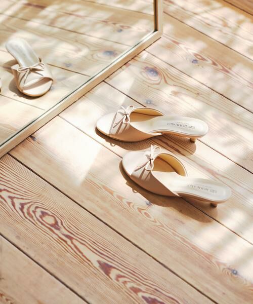 RODE SKO / ロデスコ サンダル | 『MADE IN JAPAN』リボンミュール（ベージュ）