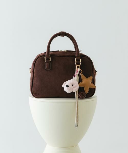 RODE SKO / ロデスコ ボストンバッグ | チャームセットボストンバッグ（ダークブラウン）