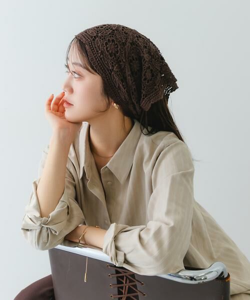 RODE SKO / ロデスコ バンダナ・スカーフ | レースニットバブーシュカ | 詳細1