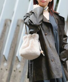 RODE SKO / ロデスコ スカート | ウッドボールキンチャクファーバッグ