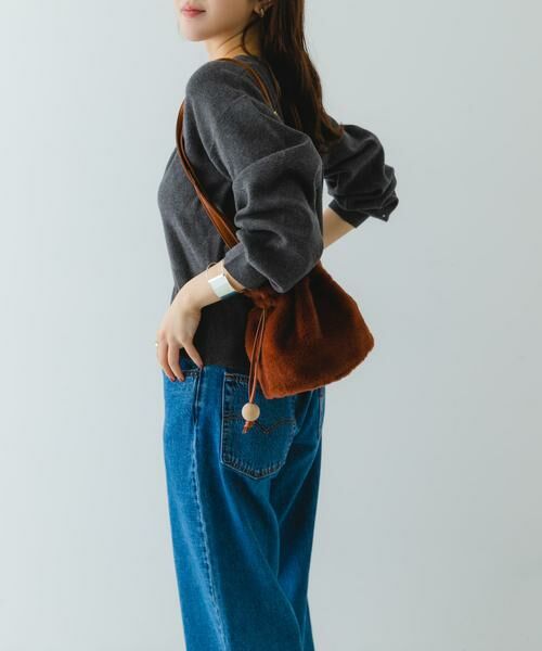 RODE SKO / ロデスコ スカート | ウッドボールキンチャクファーバッグ | 詳細6